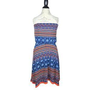 Anthropologie Maeve Dress Womens Small Strapless Urcos Bliss Handkerchief Boho